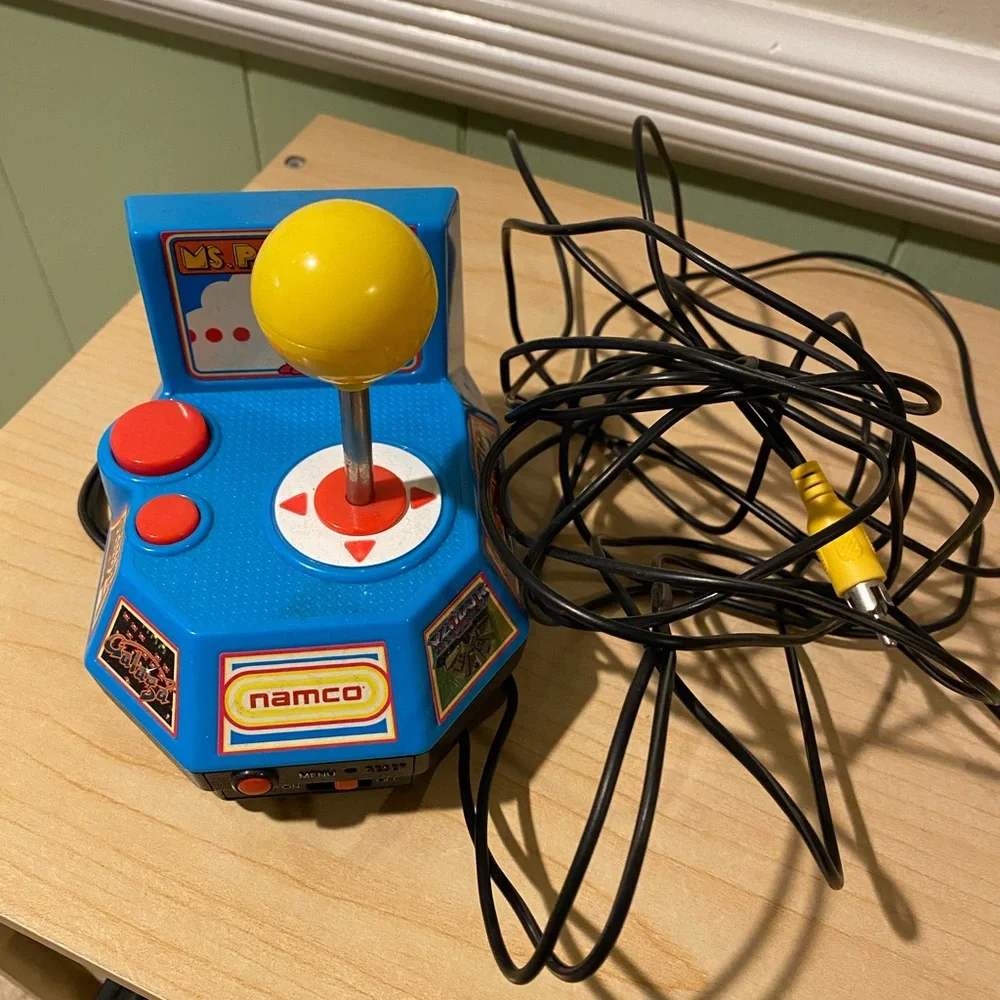 Blue and Yellow Arcade Joystick